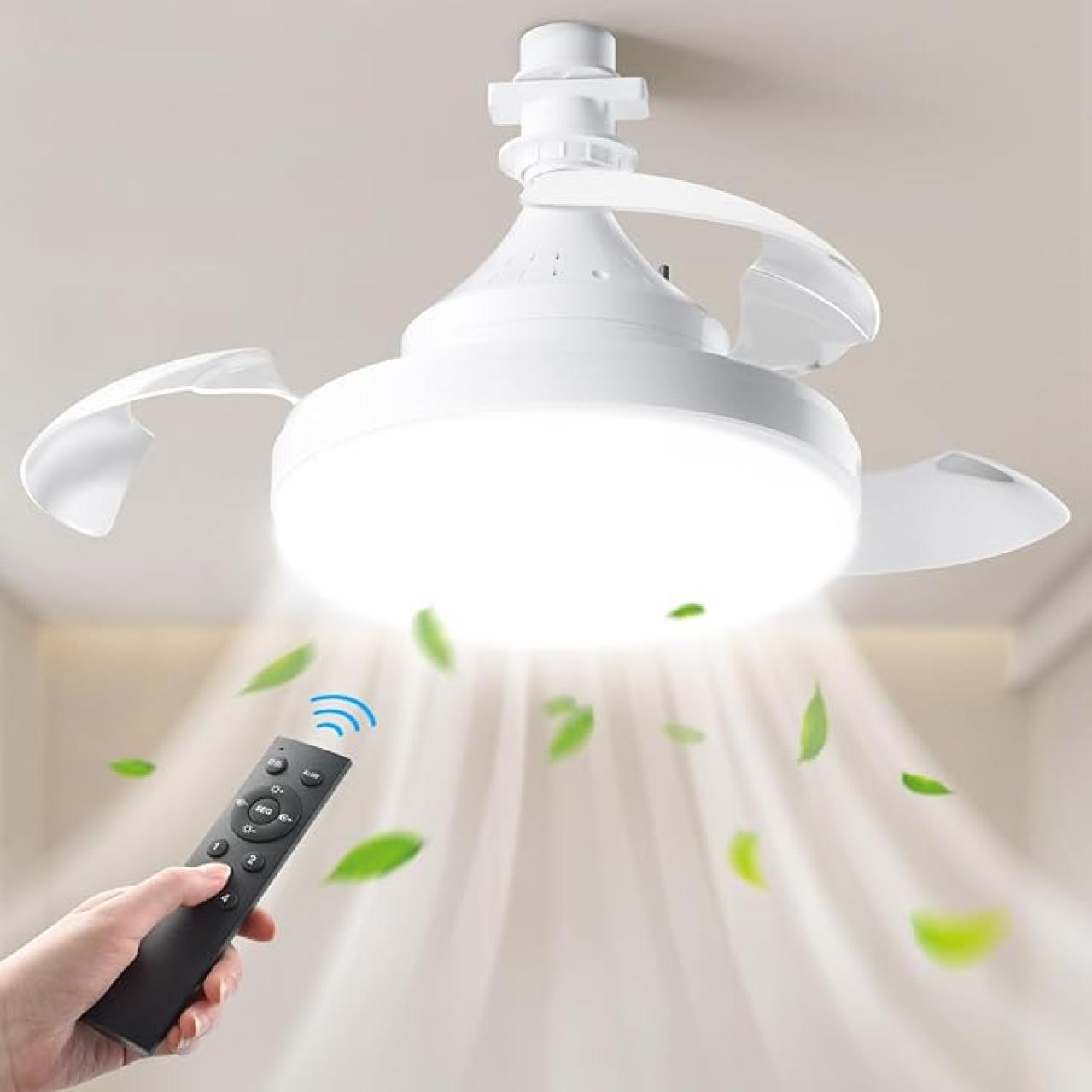 【最大46％OFF】場所を取るから扇風機はちょっと…ならば【シーリングファンライト】部屋のライトと一体型だから省エネ・快適に♪【Amazonプライムセール】（画像3）