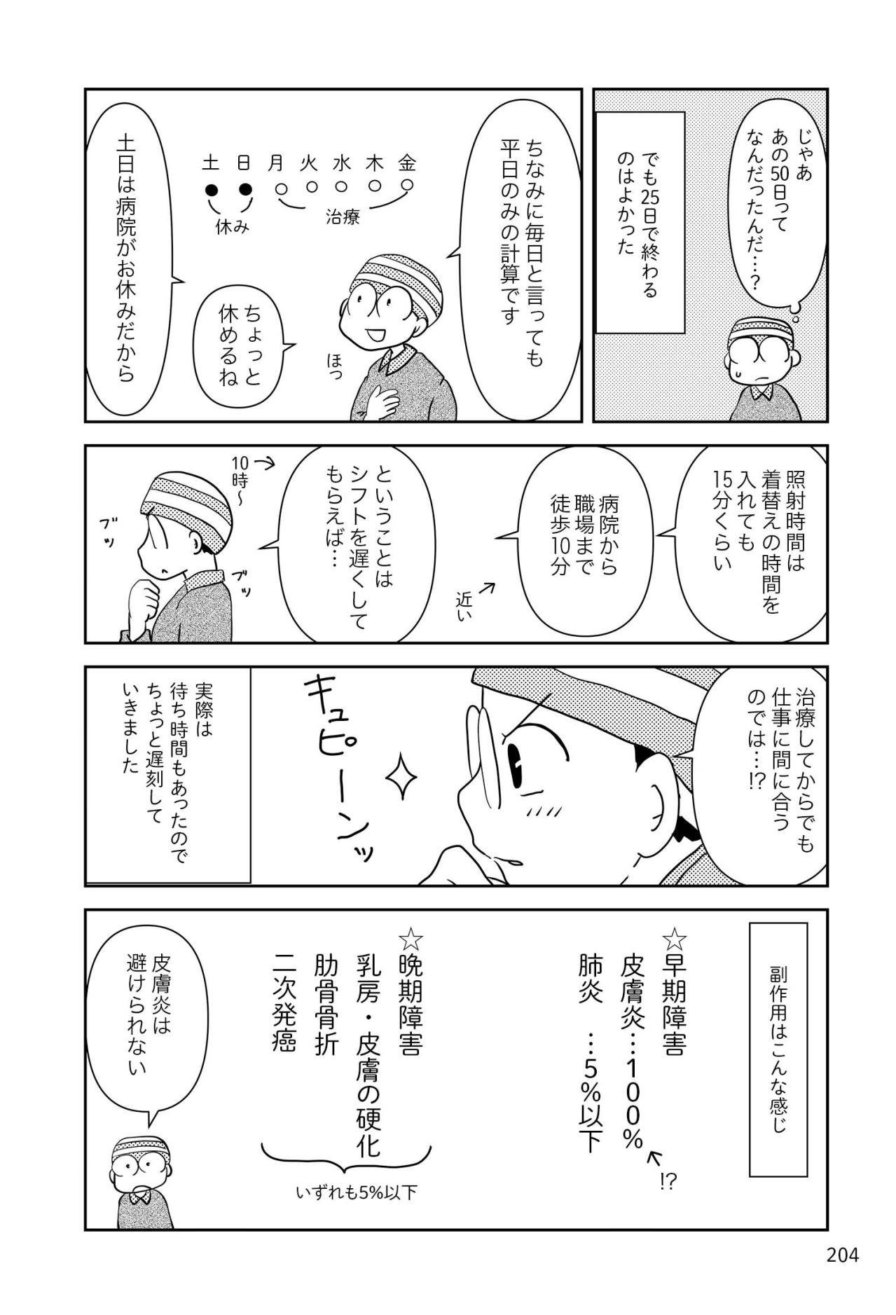 放射線治療で避けられない症状とは？ 1回の照射費用は果たして…【乳癌日記 #85】（画像2）