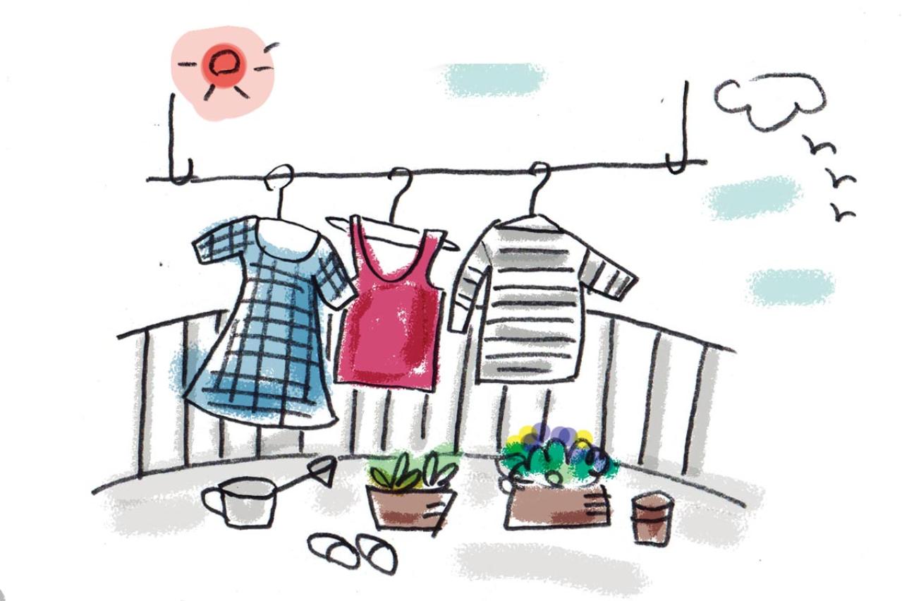 「洗濯物はそれでいいのだ！」家事が断然ラクになるコツ【70歳イラストレーター・本田葉子さん流】