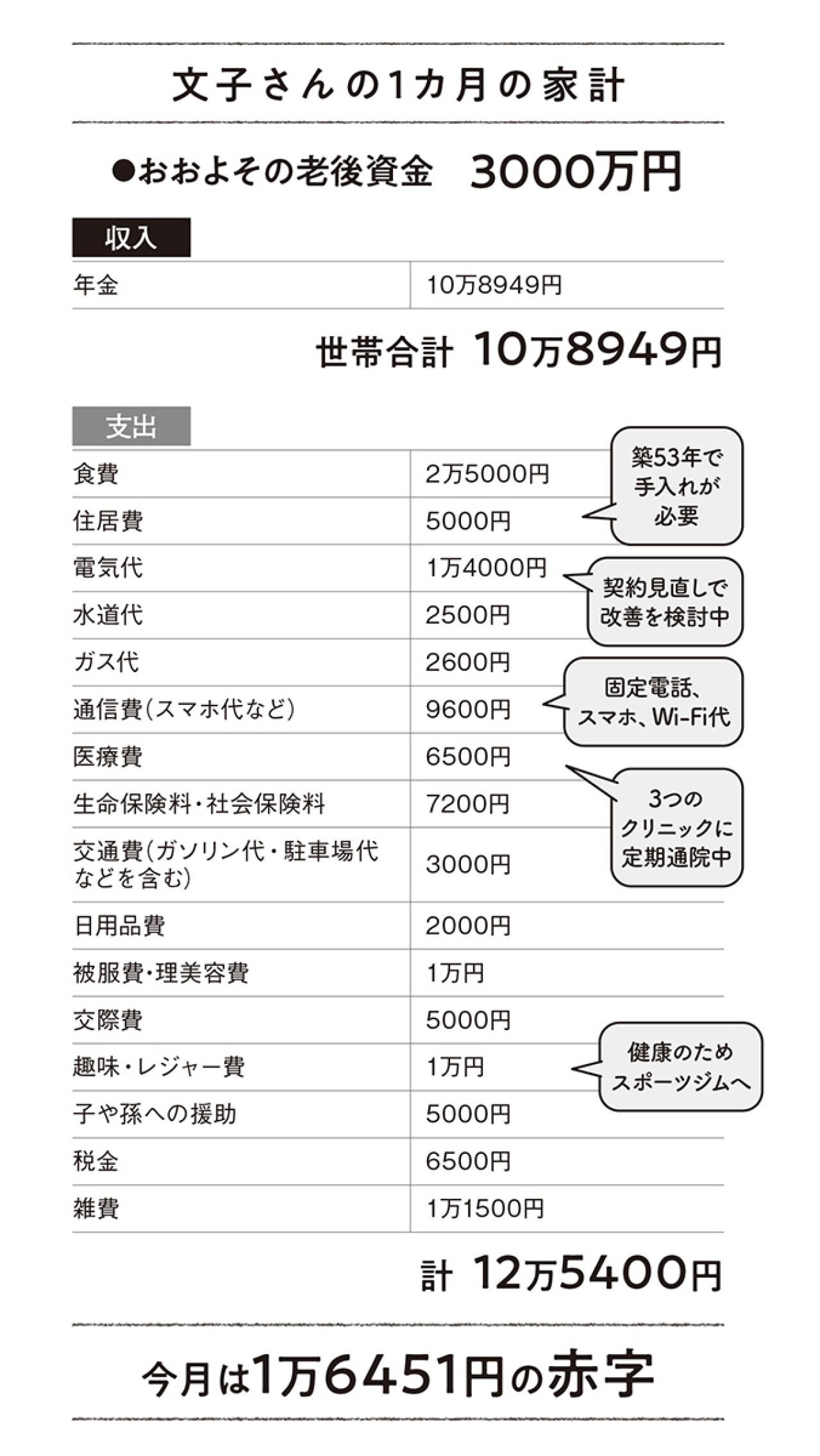 【73歳・ひとり暮らし】「赤字家計だけど施設入居も大丈夫？」ファイナンシャルプランナーが診断！（画像4）