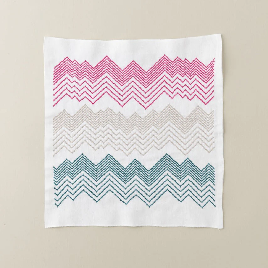 刺し子花ふきん　Peaks（ピークス）手芸キット