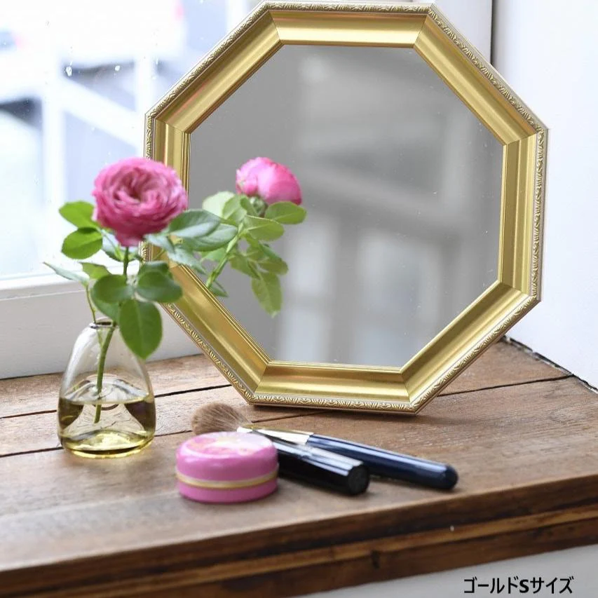 スタンド＆ウォール八角形ミラー