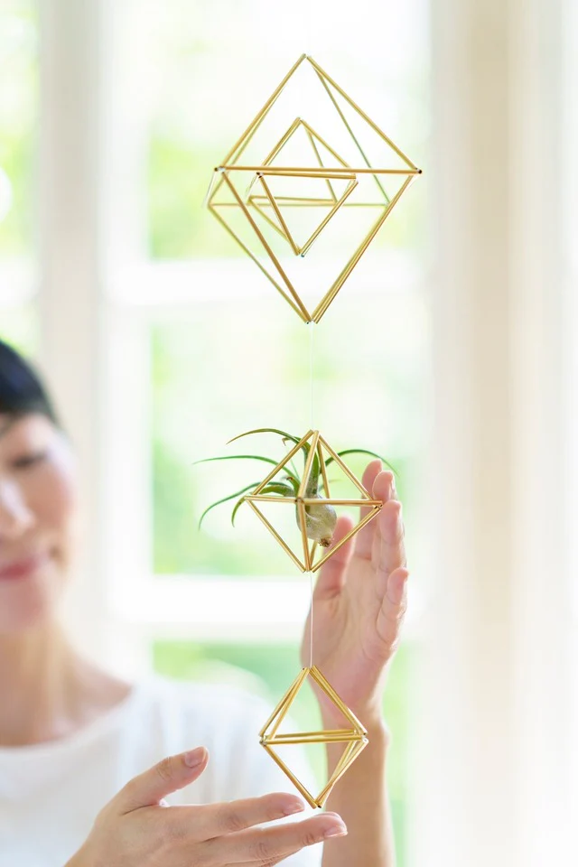 真鍮製ヒンメリ製作キット（正八面体4個セット）