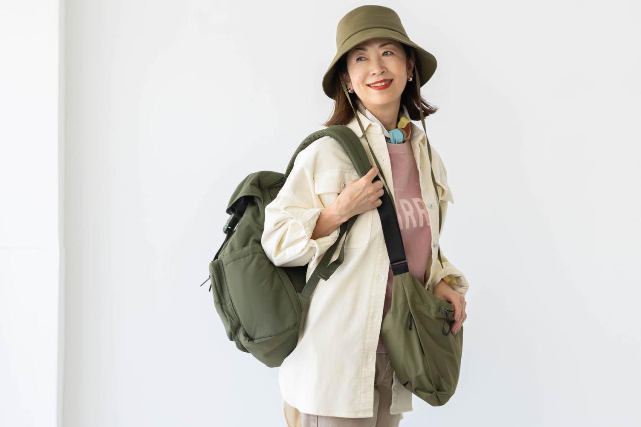 【50代からの旅バッグ】スタイリストイチオシの「斜めがけ＆リュック」【6選】疲れ知らずで使える逸品