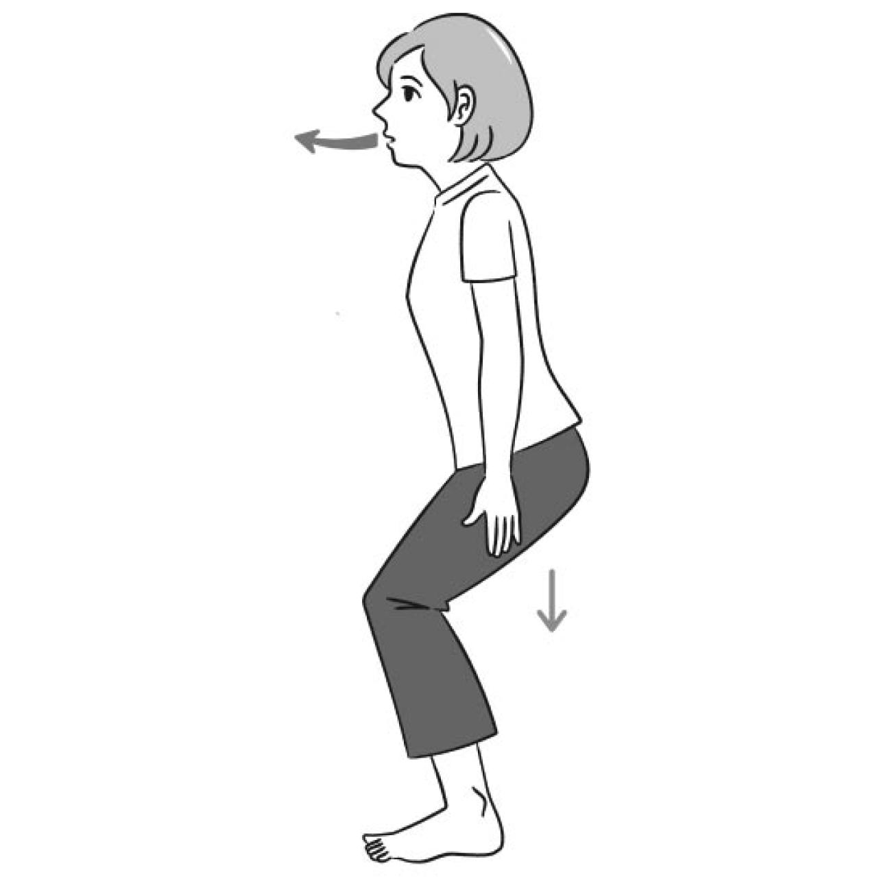 「よくつまずく」「よろけやすい」人はすぐにやるべき【空気いすのポーズ】ポイントはお尻と太ももの筋肉強化（画像3）