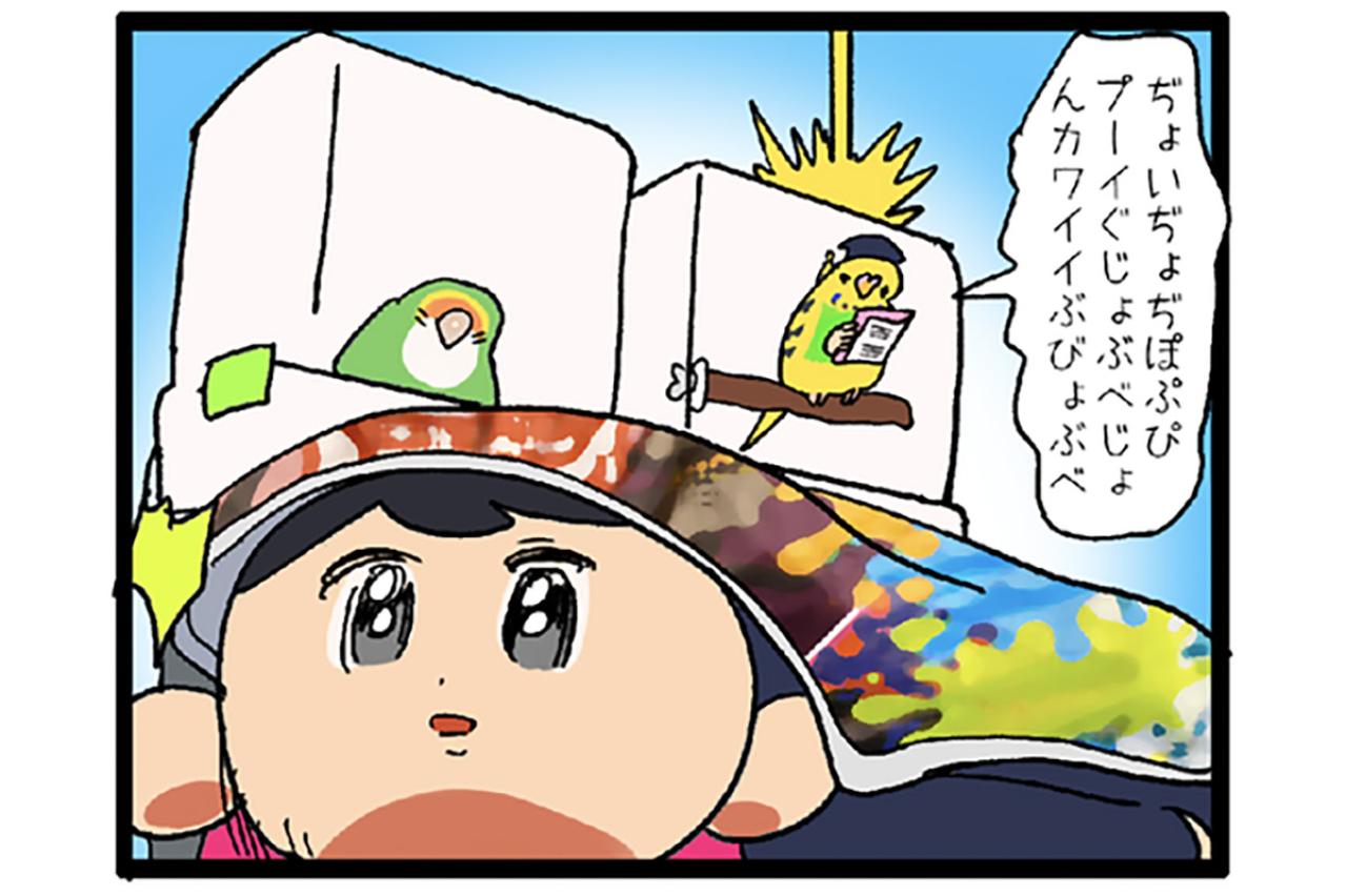 過剰スキンシップ＆こっそり人語を練習するセキセイインコの素顔【鳥マンガ #128】