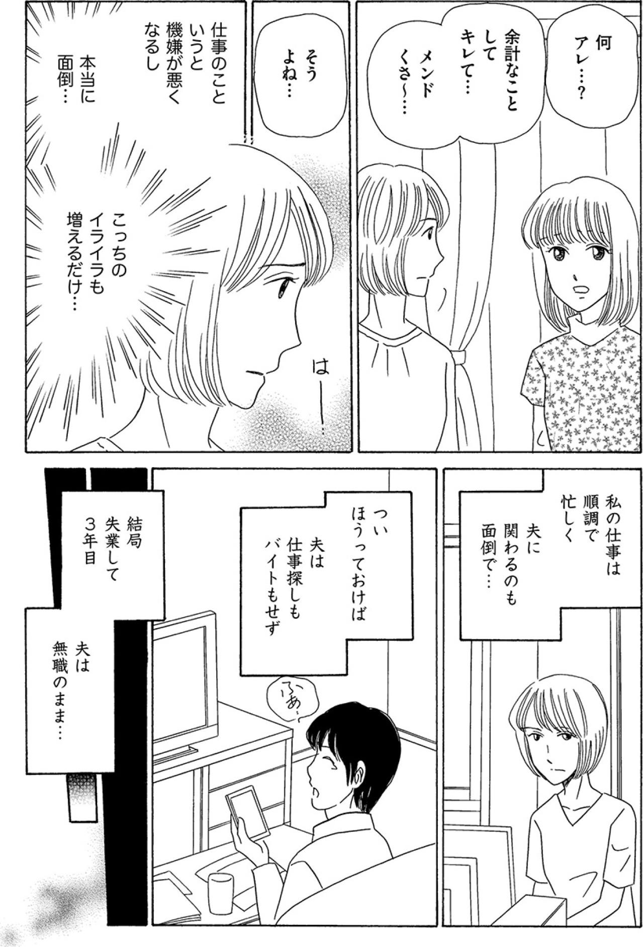 「俺が家事やるよ！」でもうまくいかないと逆ギレ。そして夫は無職のまま3年が過ぎ…【妻の我慢は3年が限界 #3】（画像5）