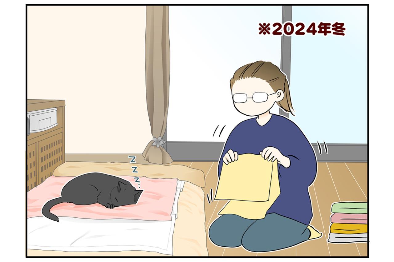 【マンガ・老猫日誌＃38】寝てる時の寝息が まさかのホラー！？19歳の元保護猫・桃姐