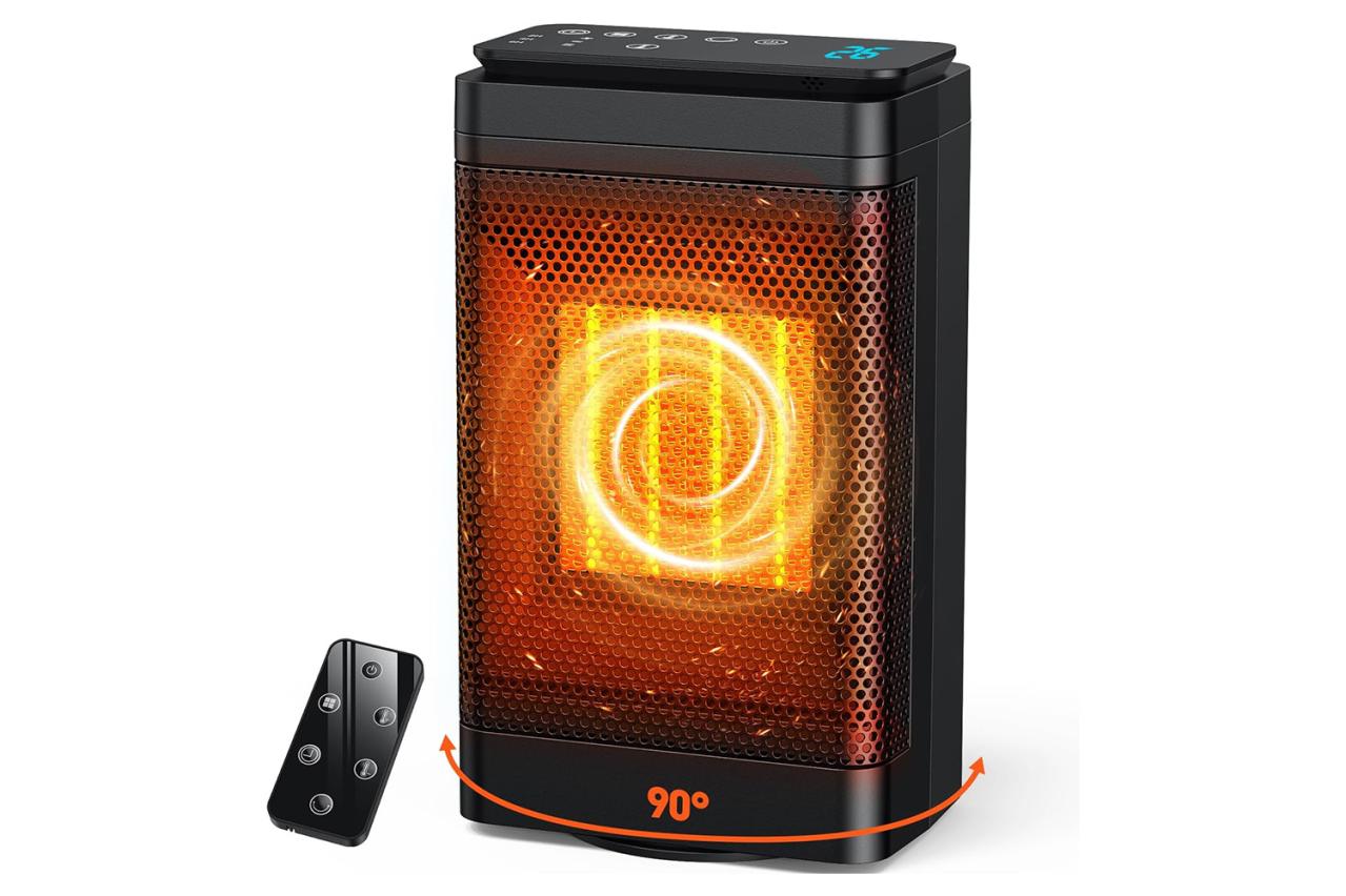 【最大90％OFF】寒くなる前に早めに準備♪【セラミックヒーター】コンパクトサイズだから脱衣所、トイレ、キッチンなど簡単に移動できて便利！【Amazonタイムセール】