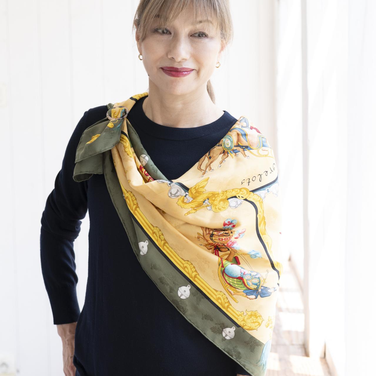 ゆうゆう商店限定　スカーフバックル　ペンダントコードつき（画像2）