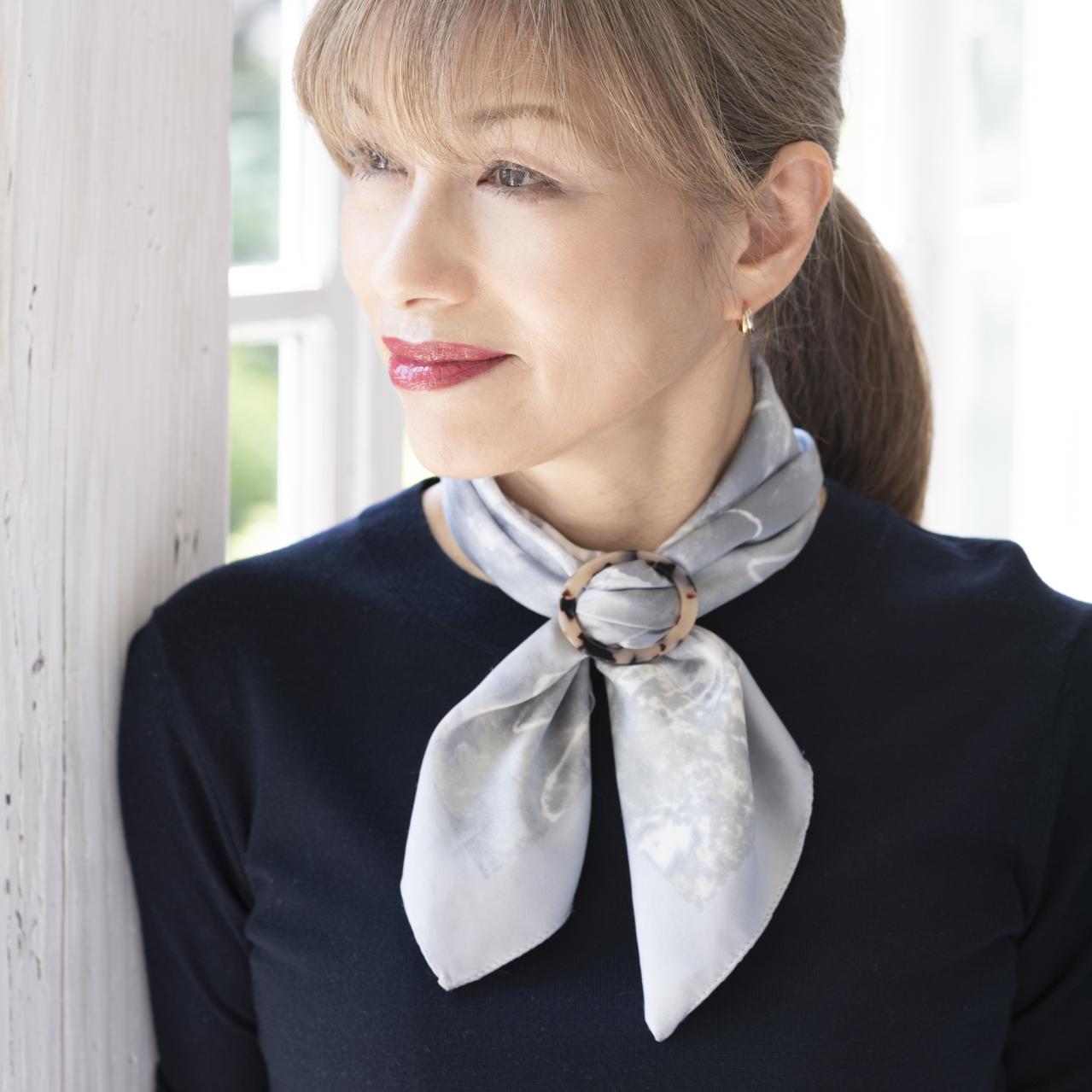 ゆうゆう商店限定　スカーフバックル　ペンダントコードつき（画像3）