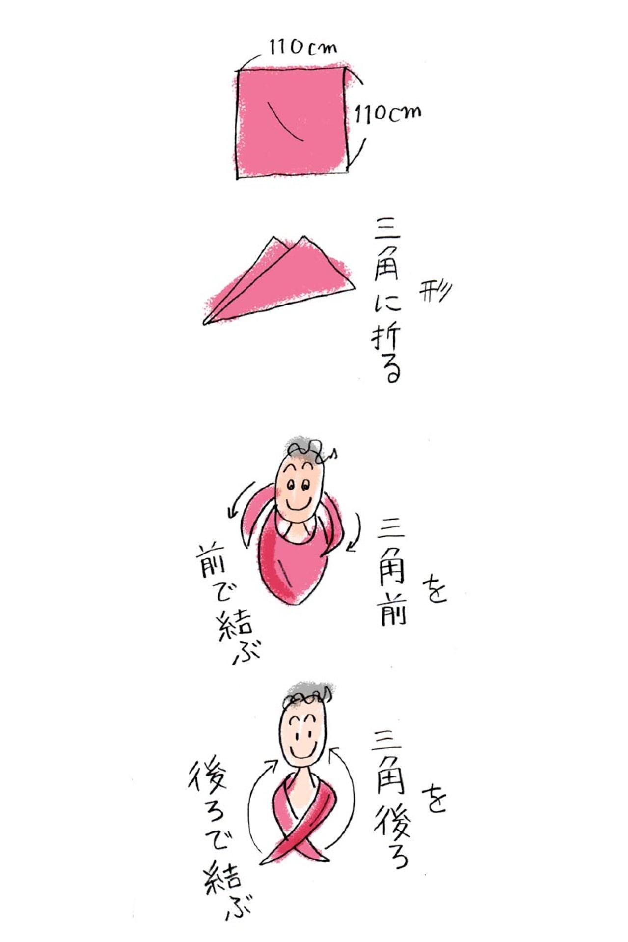 70歳から始めるおしゃれ！赤白緑のフランネル生地でつくる首巻き【本田葉子さん】クリスマスシーズンにも重宝（画像5）