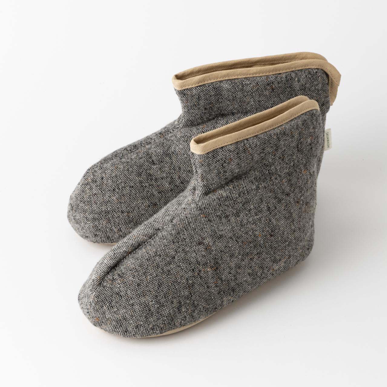 ささ和紙ルームブーツ/グレーツイード（画像4）