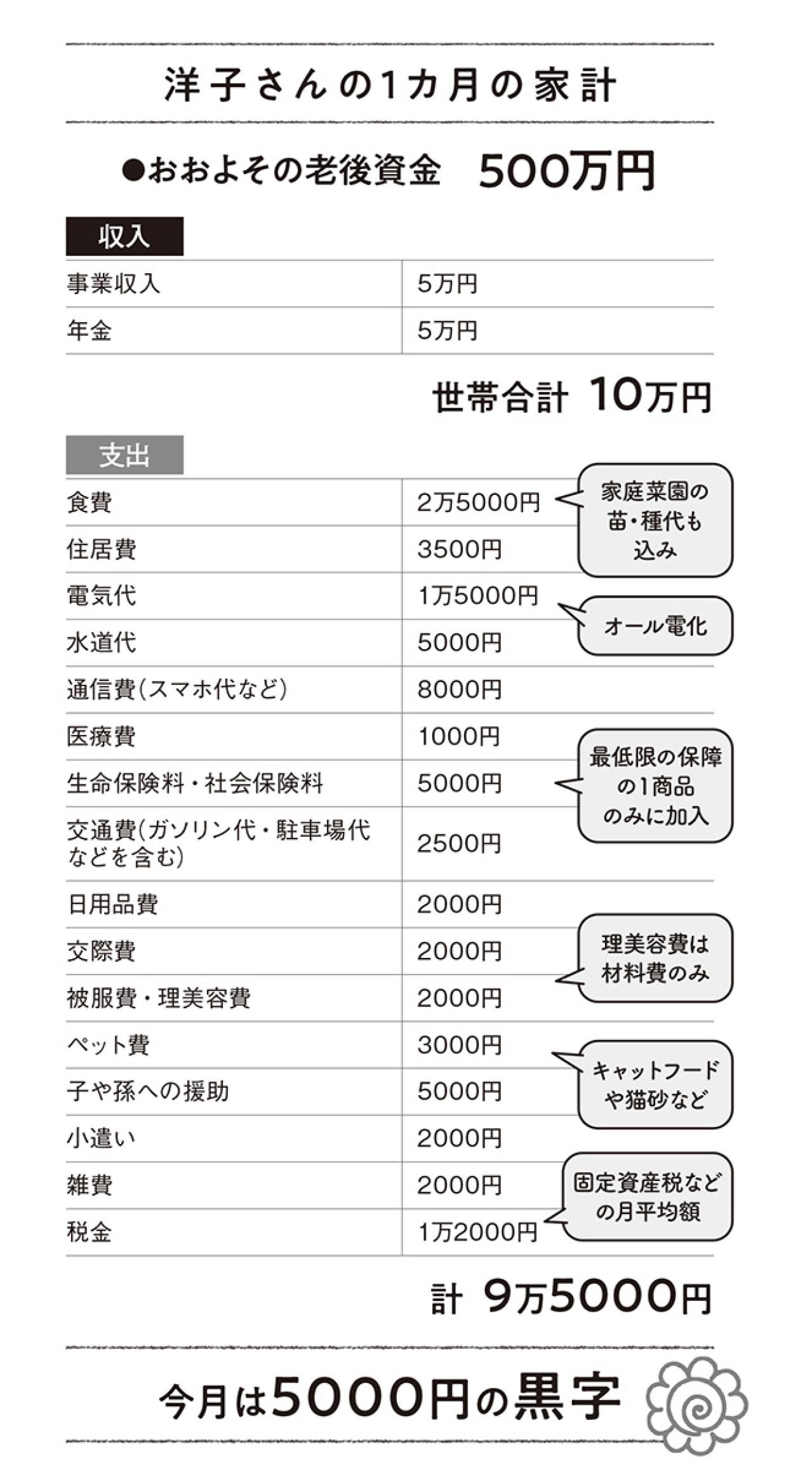 【78歳、ひとり暮らし】老後資金は500万円、毎月の収入10万円。この先暮らしていける？ FPがアドバイス（画像4）