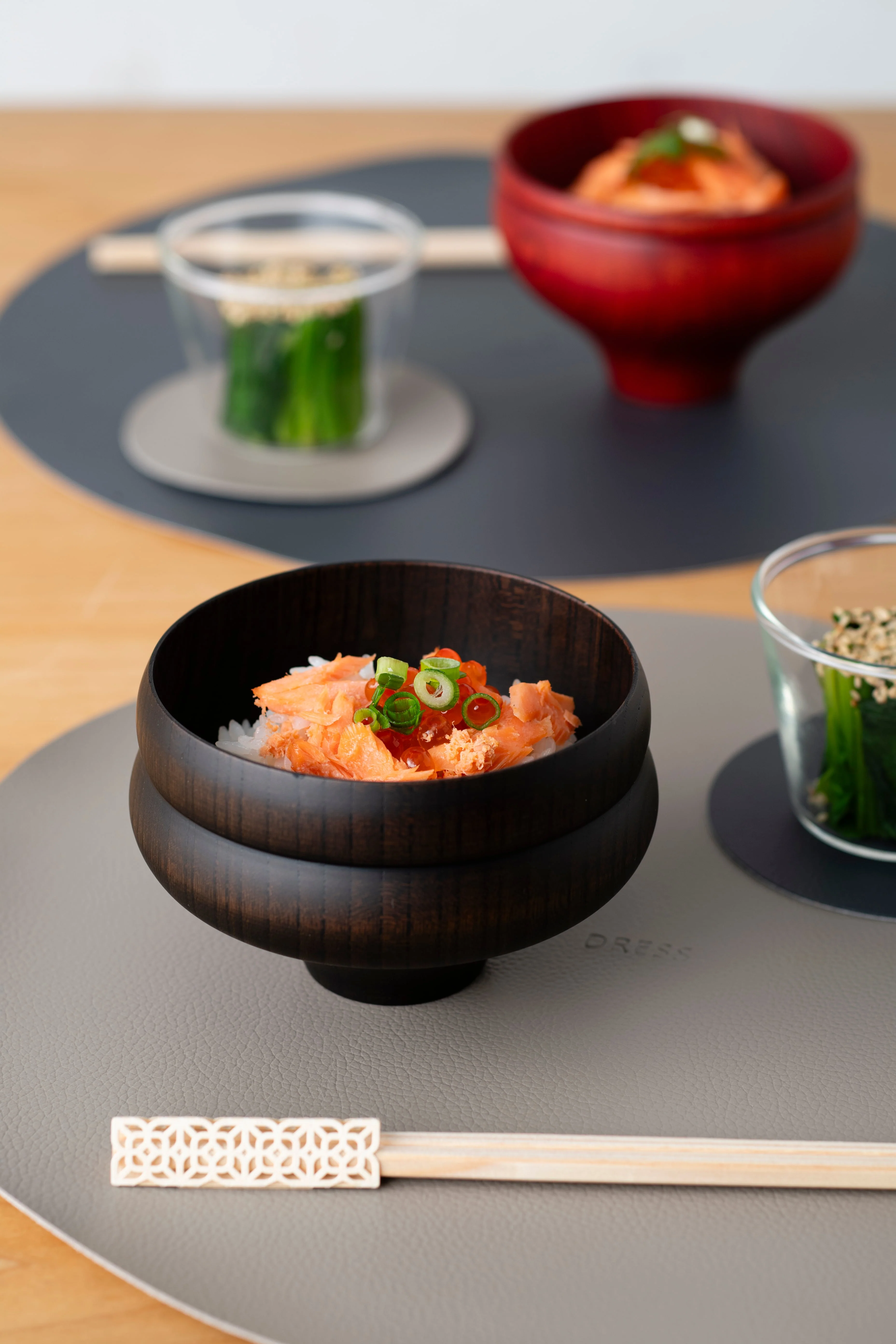 伝統工芸品の汁椀 TSUMUGI 瓢型（黒）（画像2）