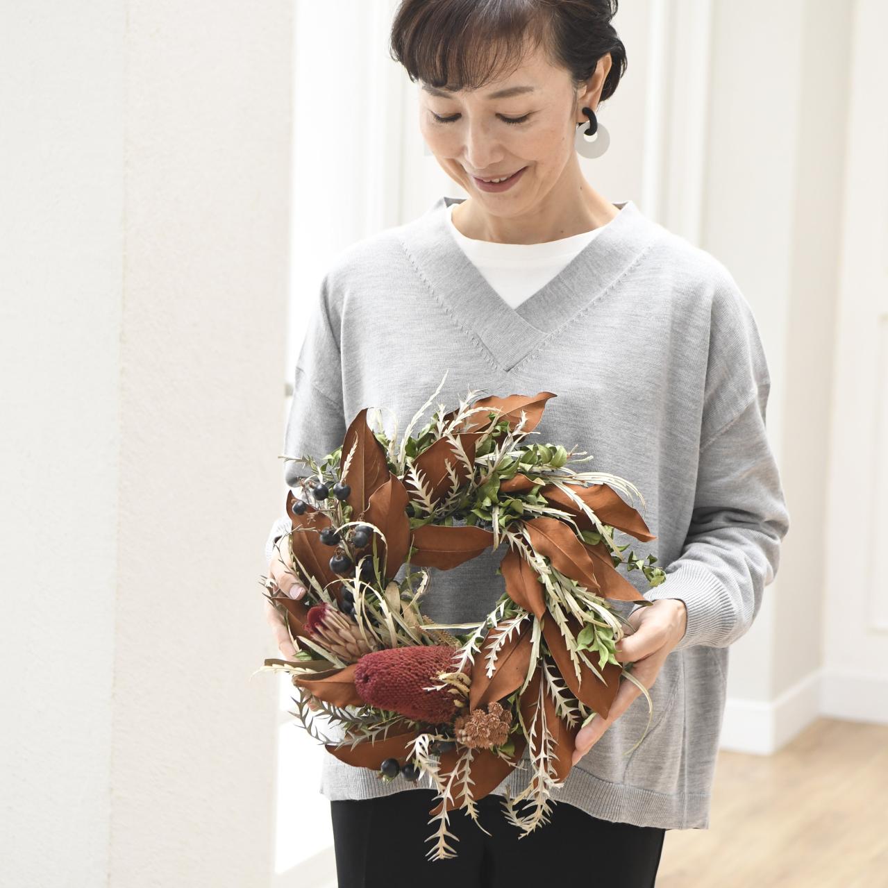 ドライフラワー専門店「moritaba」ゆうゆうオリジナル　クリスマスリース（画像5）