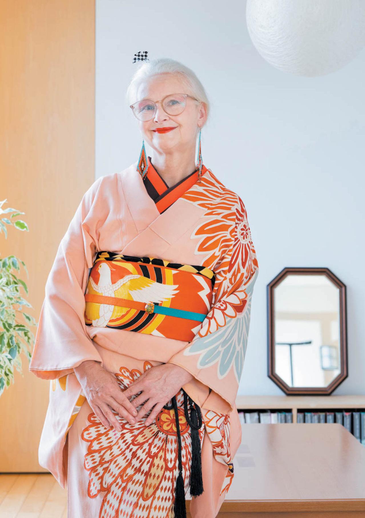 着物研究家【シーラクリフさん】流・自由でファッショナブルな着物コーデのコツとは？（画像2）