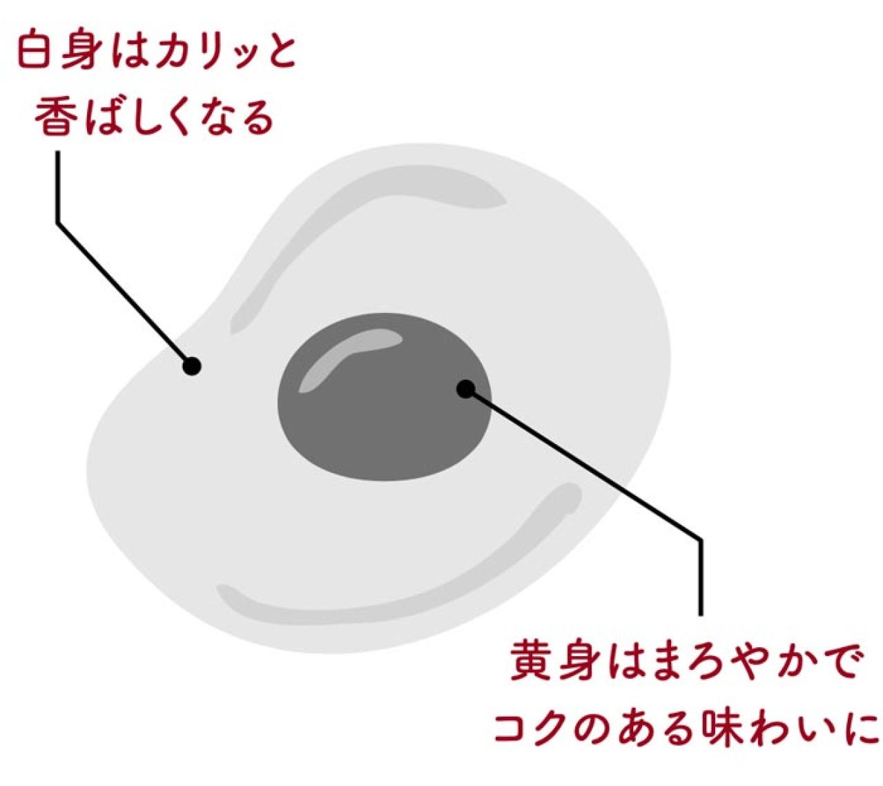 白身の縁はカリッと香ばしく、黄身はまろやか！超絶おいしい鳥羽周作シェフ流【目玉焼き】の作り方（画像3）