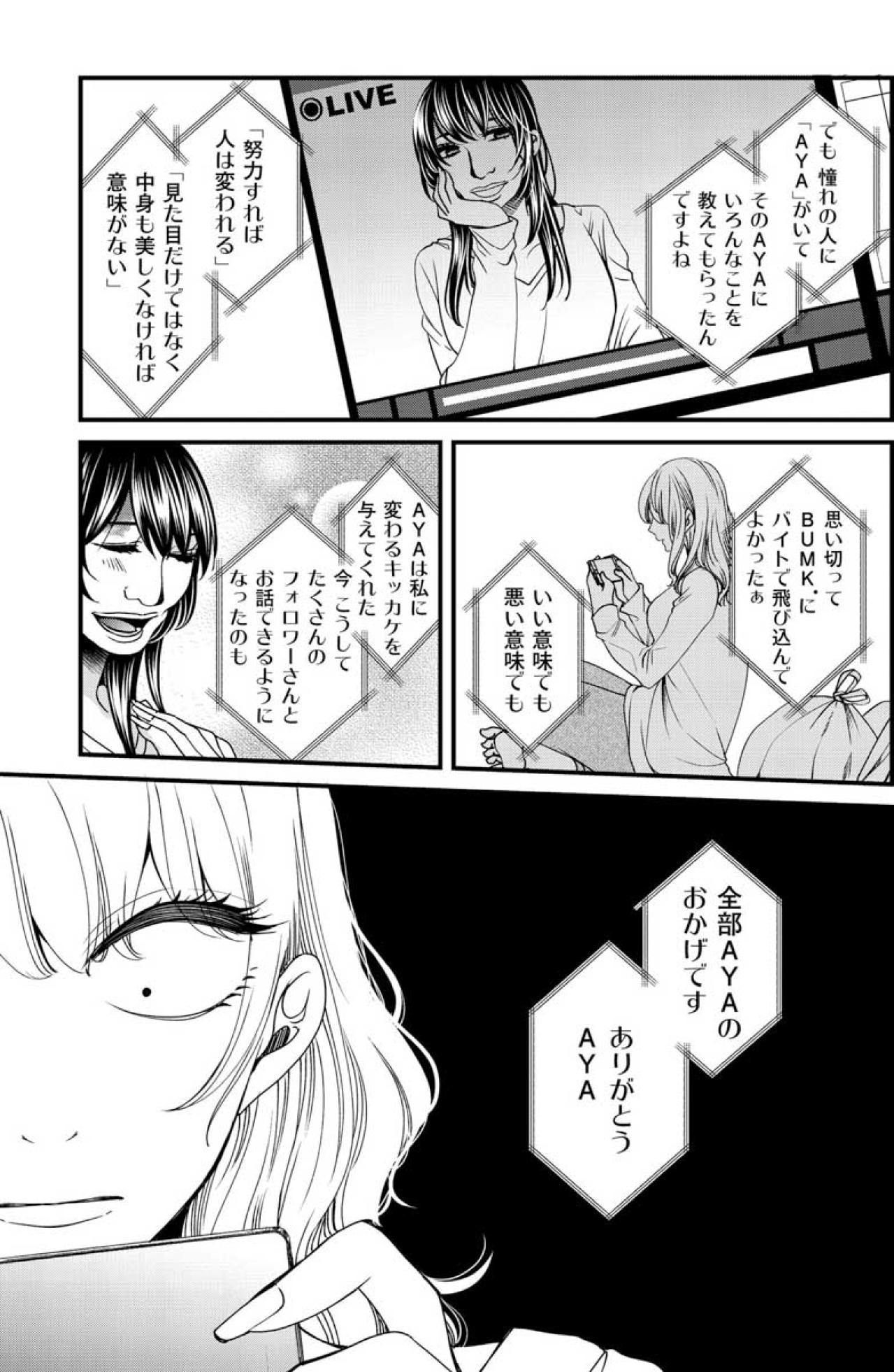 「ありがとう」なんてふざけんな！酔った勢いで夢子のSNSにアンチコメントを送ったが…【醜い私があなたになるまで #38】（画像2）