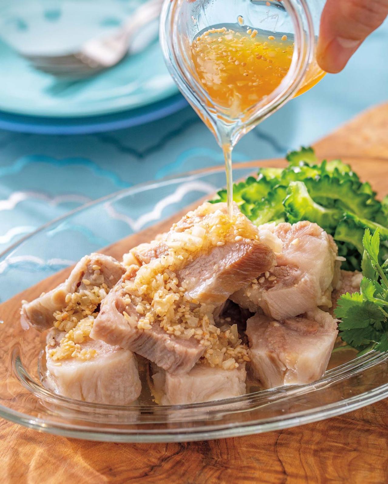 「ごま」あったらこれ作ろ！栄養たっぷり！豚肉おかずと手作りドレッシングのレシピ（画像2）