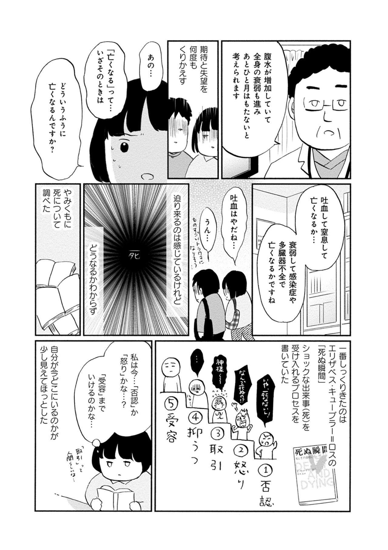 「死ぬのは大変だなぁ」と言い直した父の真意。残酷な言葉に隠された、生への叫び【32歳で初期乳がん 全然受け入れてません#6】（画像6）