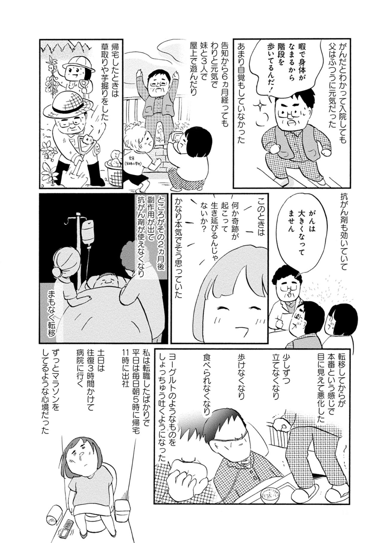 「死ぬのは大変だなぁ」と言い直した父の真意。残酷な言葉に隠された、生への叫び【32歳で初期乳がん 全然受け入れてません#6】（画像3）