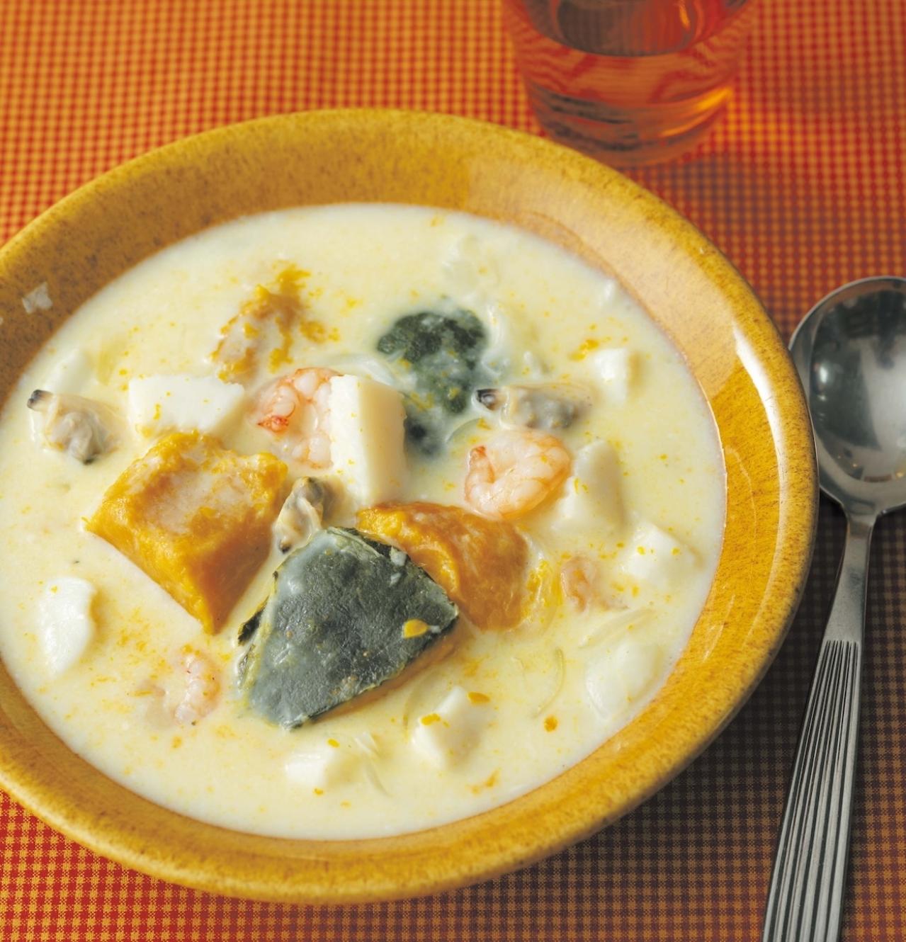 1年中、安価で手に入る！【冷凍かぼちゃ】のおいしいおかず2選「シーフードミックスシチュー／ねぎソースあえ」（画像4）