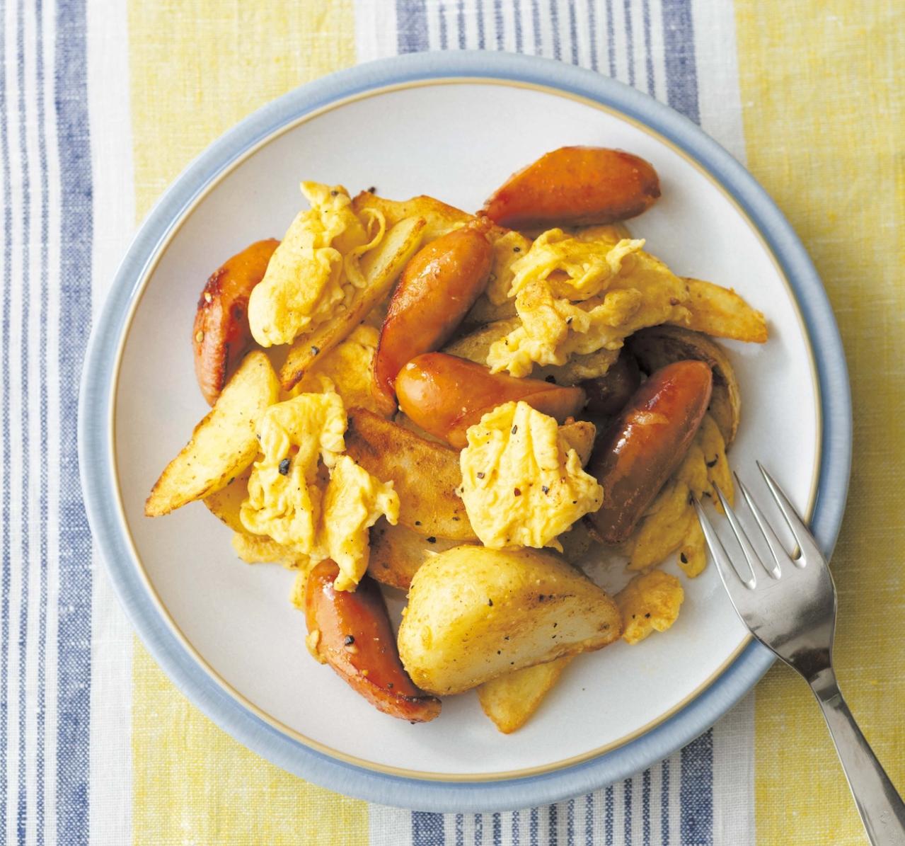 【冷凍フライドポテト】を使えば「肉じゃが」があっという間に完成！「ジャーマンポテトの卵いため」も美味（画像4）