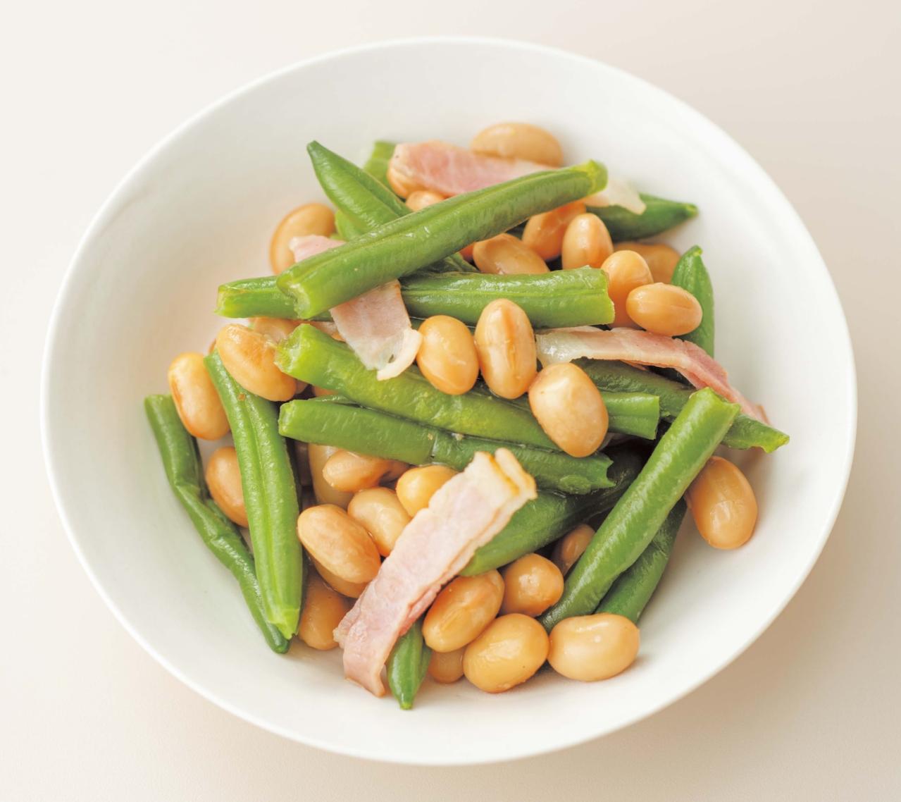 【冷凍いんげんこう使ってみて】10分で完成！栄養満点レシピ2選「大豆洋風煮／ひき肉ピリ辛いため」（画像4）