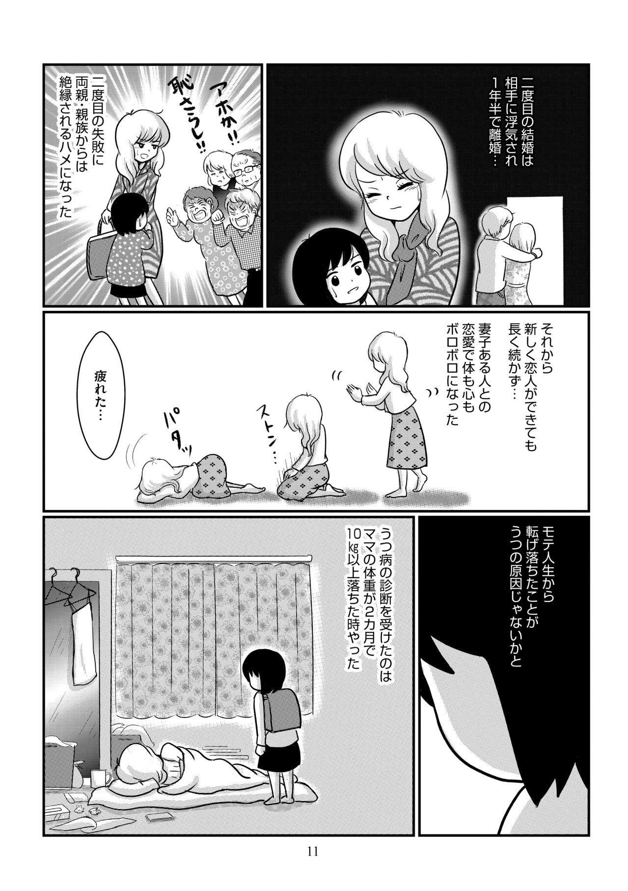 「今週末あの人が家に来るで！」懲りずに過ちを繰り返す母。崩壊していく生活【ママのうつ病をなめてたら、死にそうになりました。#2】（画像4）