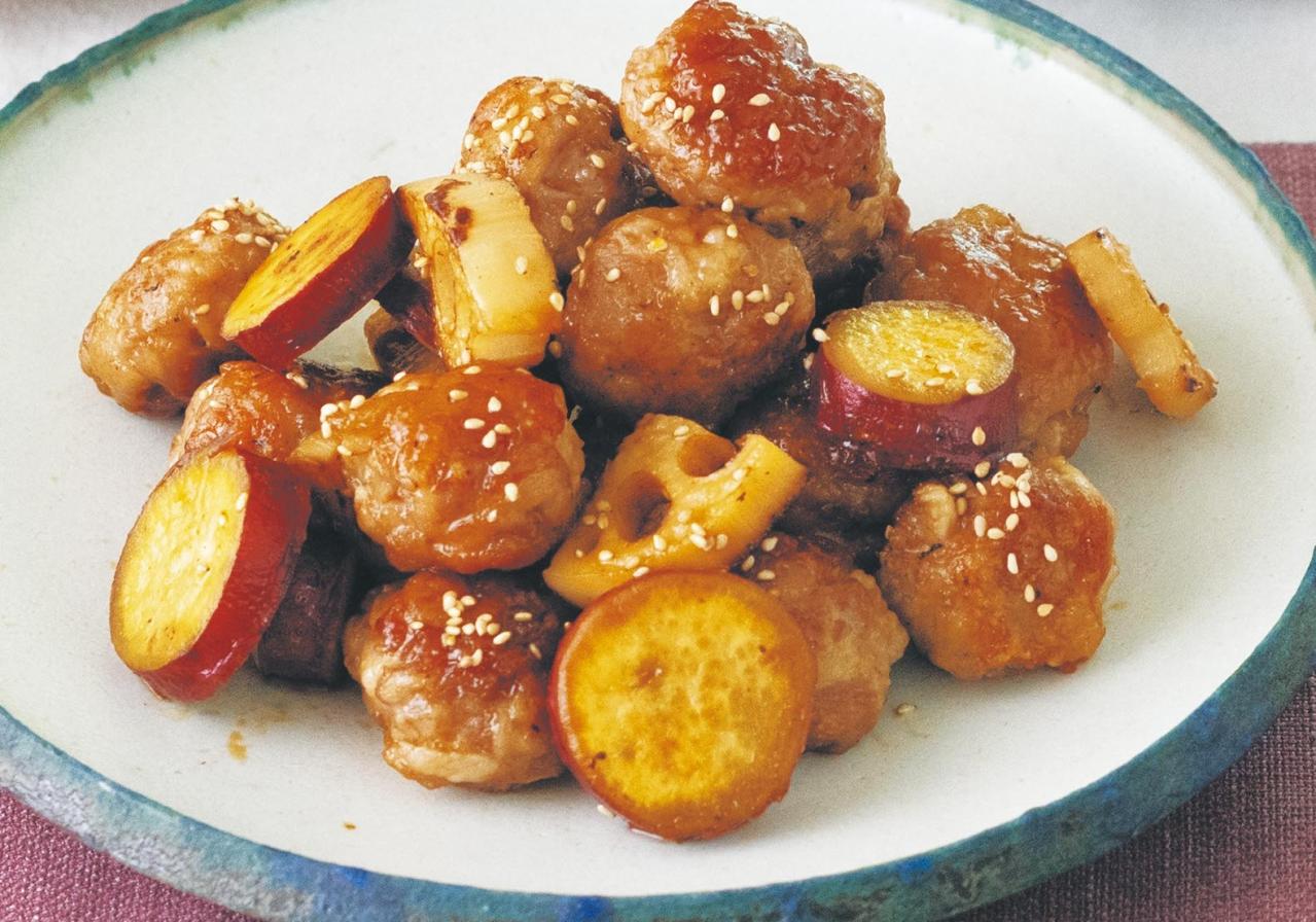 【豚肉のおかず】が手早くできる「甘酢無限つゆ」活用レシピ2選「豚こまボール甘酢あん／豚しゃぶ香味だれ」（画像3）