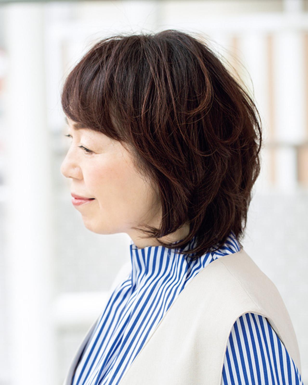 フェミニンさがたまらない！【大人のふんわりミディアムヘア】2選。人気サロン「えがお美容室」テルイタカヒロさんが提案（画像3）