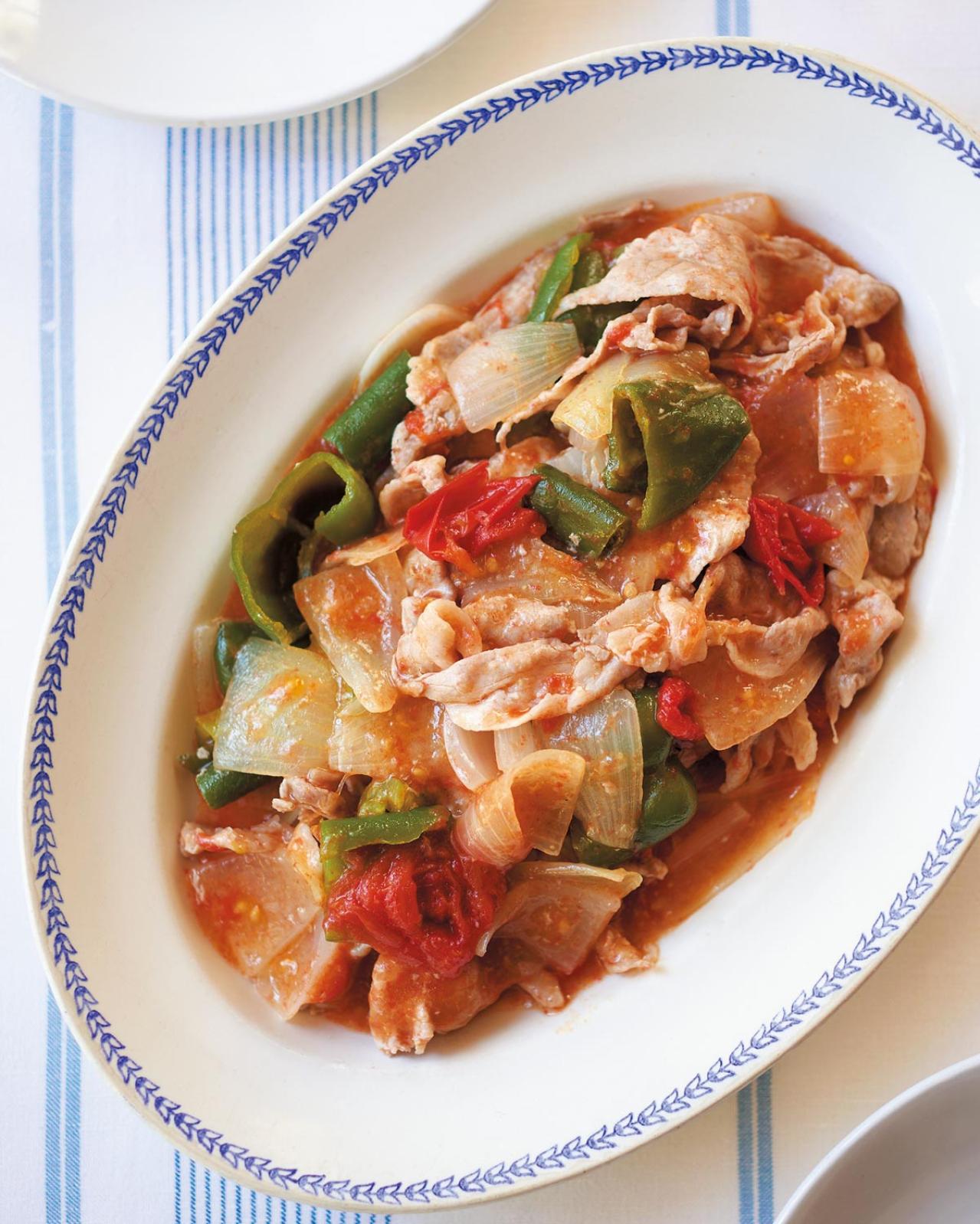 79歳・料理研究家の「食べて元気」電子レンジごはん：豚こまとトマトのとろみ炒めは8分で完成（画像6）