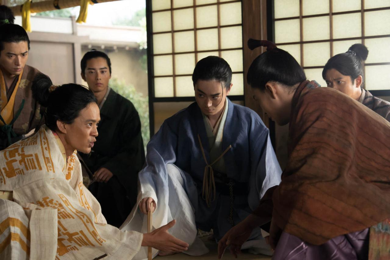 竹中半兵衛（菅田将暉）小一郎（仲野太賀）藤吉郎（池松壮亮）