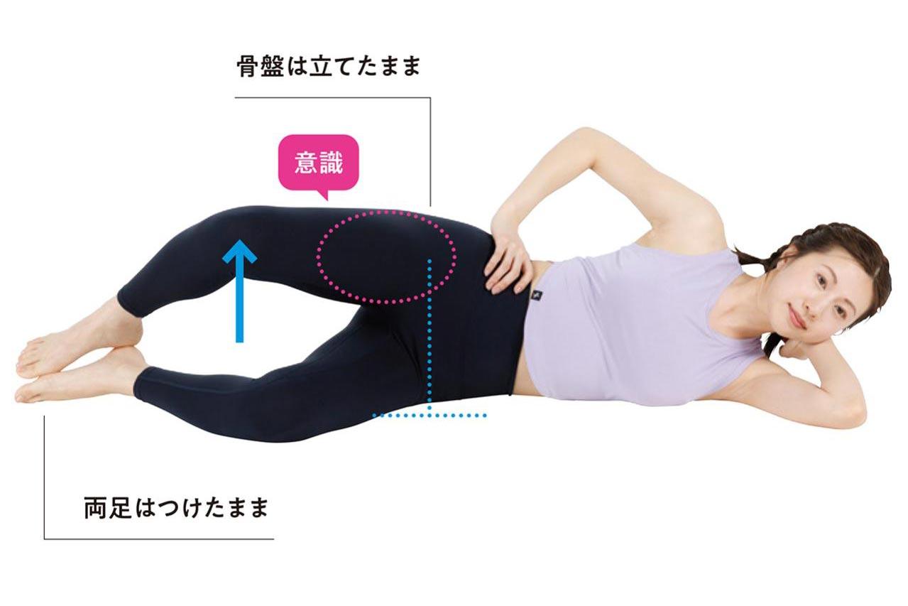 ひざに違和感がある50代へ。横向きで15回「ひざパカ」でお尻の奥を鍛え、負担を減らす筋トレ（画像4）