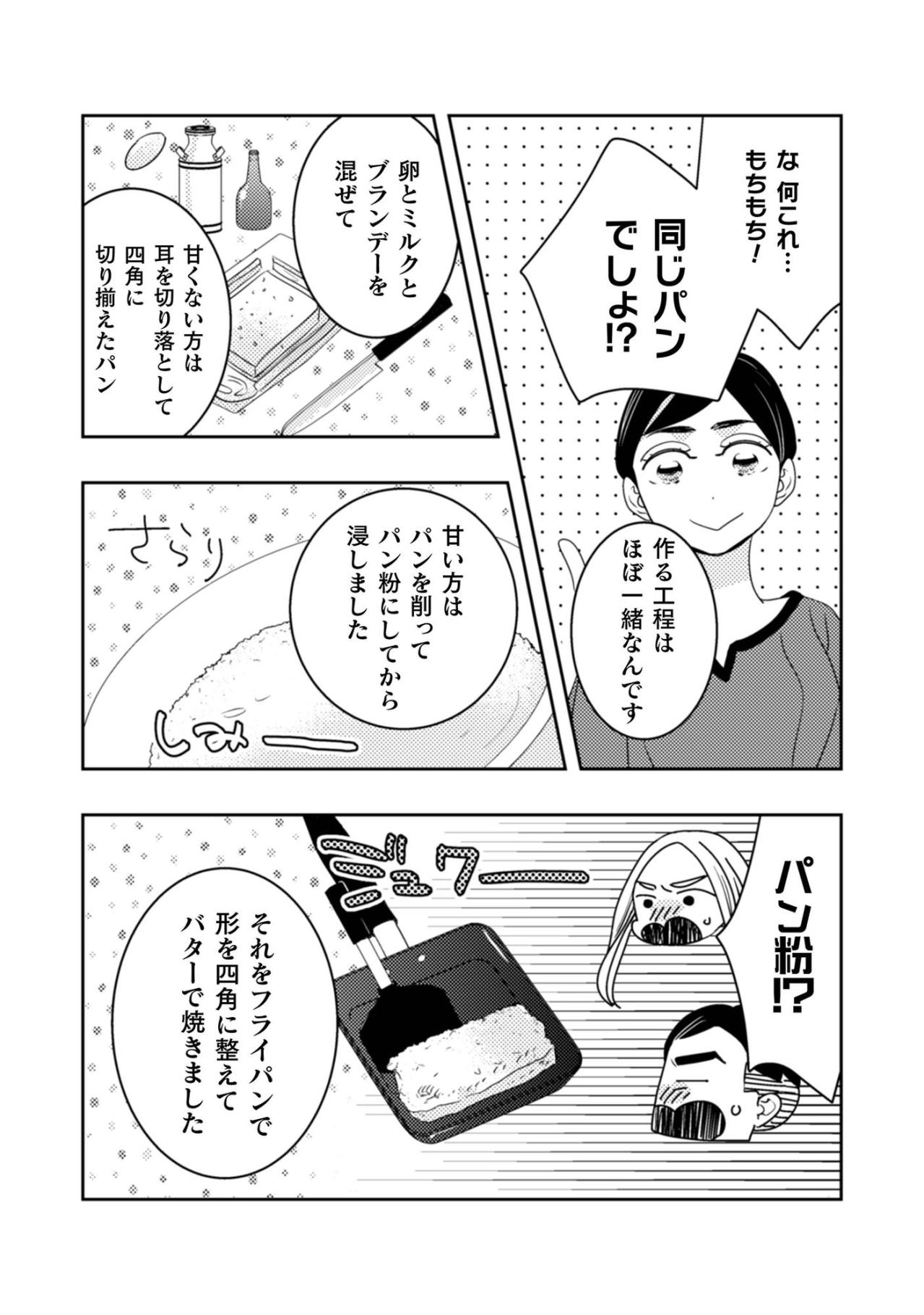 「ハチミツはお好みでどうぞ」とろける甘さとブランデーの香り。大人の夜のご褒美レシピ【トゥットでアペロ～派遣切りOLが異世界で小料理屋はじめました～#19】（画像6）