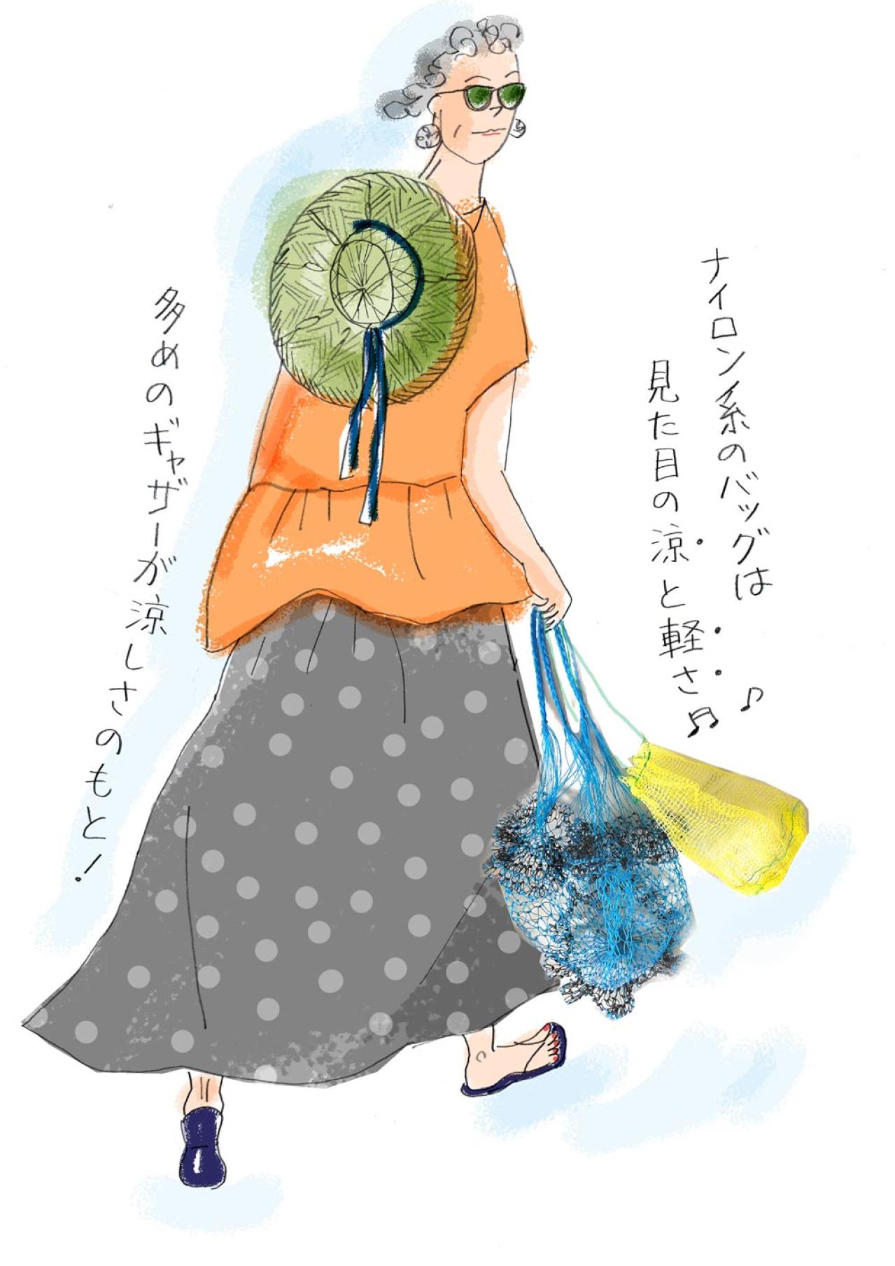 70代からのおしゃれは「風通し」が大事！本田葉子さんが縫ったコットンスカート2枚と夏小物（画像2）