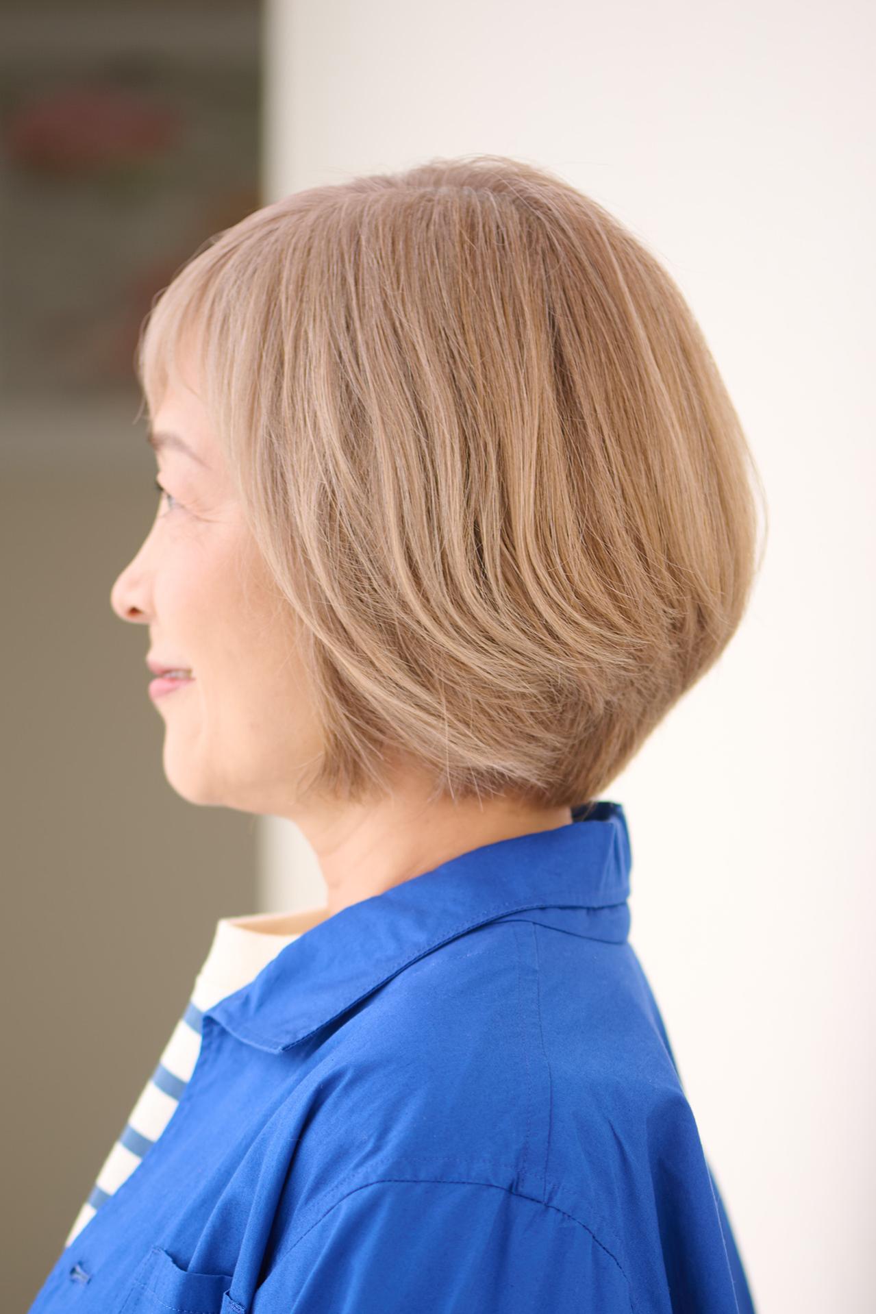 髪が細くてペタンコ…を解決！えがお美容室で叶える「ボリュームアップ」大人ショート＆白髪を生かすボブ（画像8）