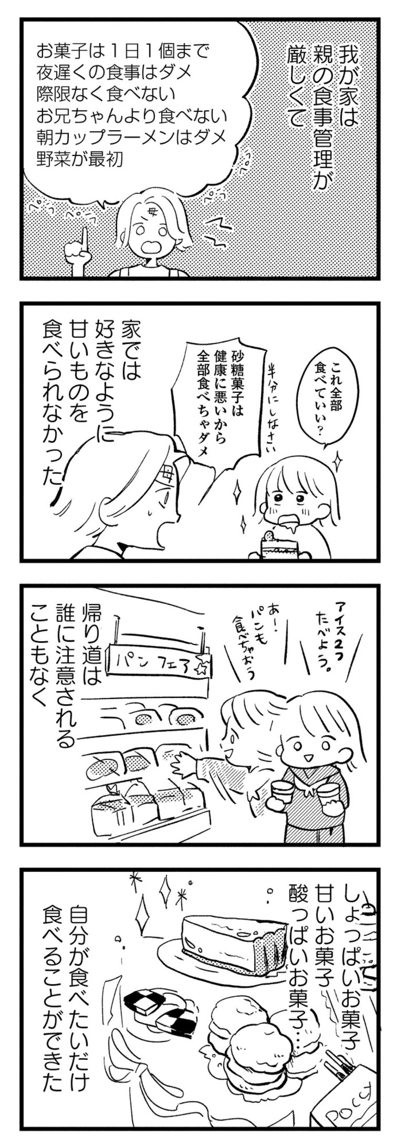 おこづかいで欲しいお菓子を買いまくり、気づけばスカートがきつきつ【40キロ痩せても幸せになれなかった話#3】（画像5）