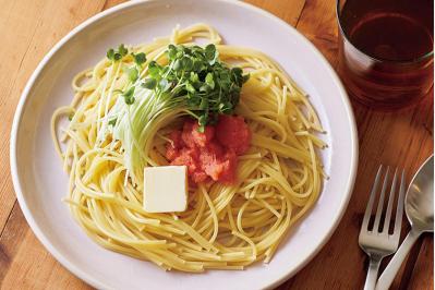 レンチンで即デキ＆おいしい【クリスピーたぬきうどん】【明太バタースパ】忙しい平日におすすめ