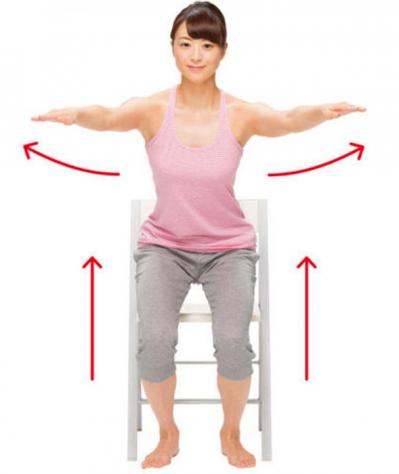 肩こり・首こり・ねこ背を改善！肩甲骨を動かす【ゆるスクワット】（サムネイル画像4）