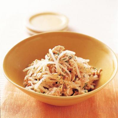 【節約＆糖質オフレシピ】さっとゆでるだけで完成！ もやしのあえ物2選「ツナのみそマヨあえ」「えびのわさびじょうゆ」（サムネイル画像2）