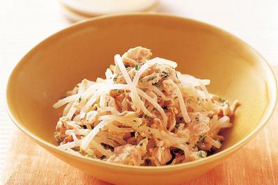 【節約＆糖質オフレシピ】さっとゆでるだけで完成！ もやしのあえ物2選「ツナのみそマヨあえ」「えびのわさびじょうゆ」