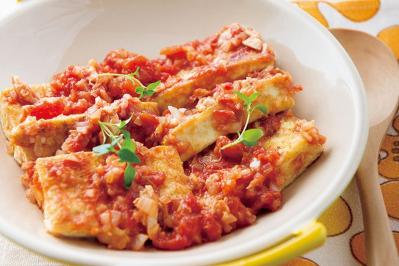 【節約＆糖質オフレシピ】簡単、おいしい「豆腐」のさっと煮2選「トマト煮」「おろし煮」
