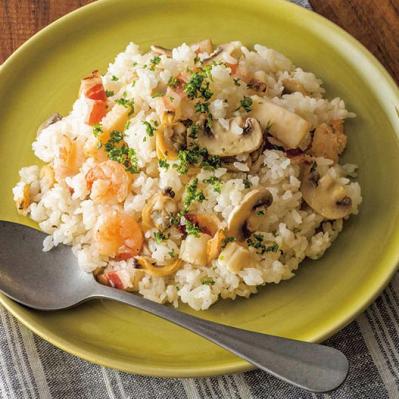 【炊飯器】で簡単！炊き込みシーフードピラフ。シーフードミックスを使って早炊きモード（サムネイル画像4）