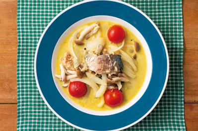 【節約＆糖質オフレシピ】ダイエットの強い味方「さば缶」の「ココナッツカレー風」献立