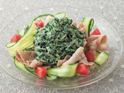 【モロヘイヤ】の簡単でおいしい主菜＆副菜2選「ドライカレー」「豚しゃぶサラダ」（サムネイル画像4）