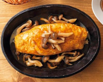 たんぱく質たっぷり「ツナとうふオムレツのきのこあん献立」【ダイエット中におすすめ】（サムネイル画像2）