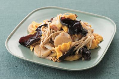 旬の秋に食べたい【きのこ×魚介の主菜】2選「帆立の卵炒め」「ぶりのおろし煮」（サムネイル画像2）