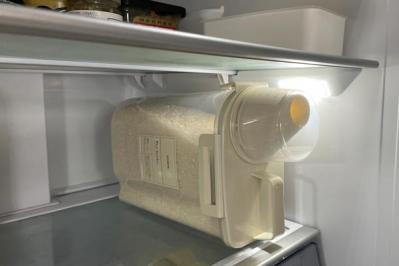 【スリコ】のライスストッカーで2kgのお米をコンパクトに保存！冷蔵庫のドアポケットにもぴったり（サムネイル画像5）